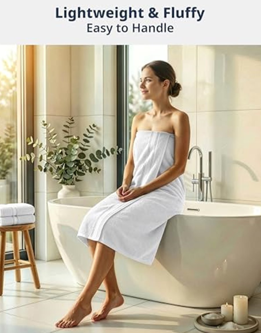 Bath Towel Set, 12-Piece, Mercerized Zero-Twist Cotton — photo 3 of 6