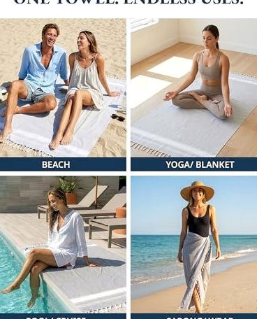 Oversized Beach Towels, 4 Pack, 39