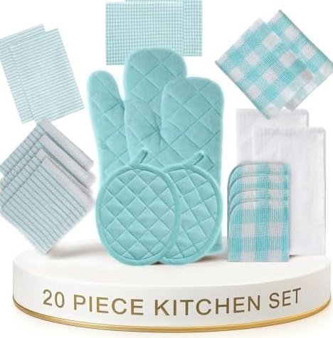 Kitchen Towel Set, 20-Piece, with Oven Mitts & Pot Holders — photo 2 of 6