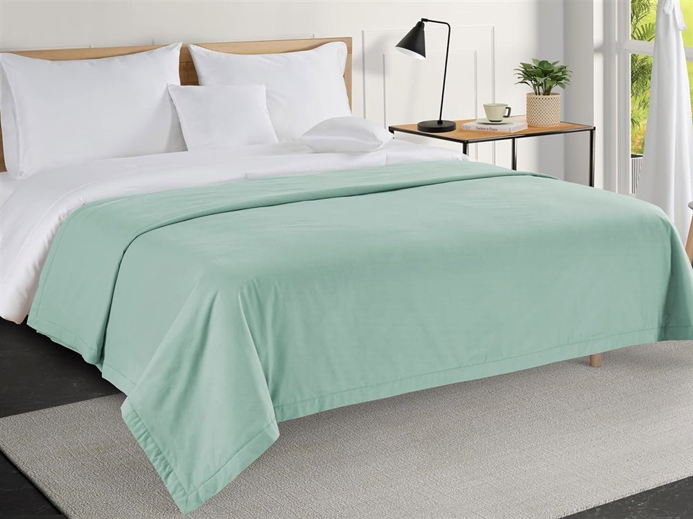Twin Cotton Blanket, Classic 3-Layer, 68
