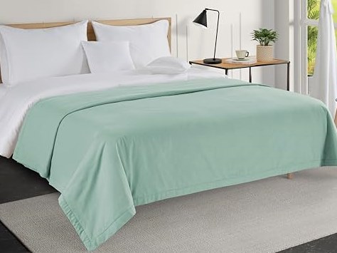 Twin Cotton Blanket, Classic 3-Layer, 68