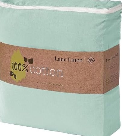 Twin Cotton Blanket, Classic 3-Layer, 68